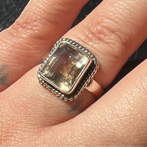 Ametrine Ring sz 7 Sterling Silver